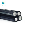 0.6/1KV Low voltage Aluminum Conductors 2/3/4 cores overhead Aerial Bundle xlpe ABC cable